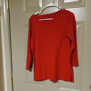 Coldwater Creek Women's Boatneck Long Sleeve Tee  Size S